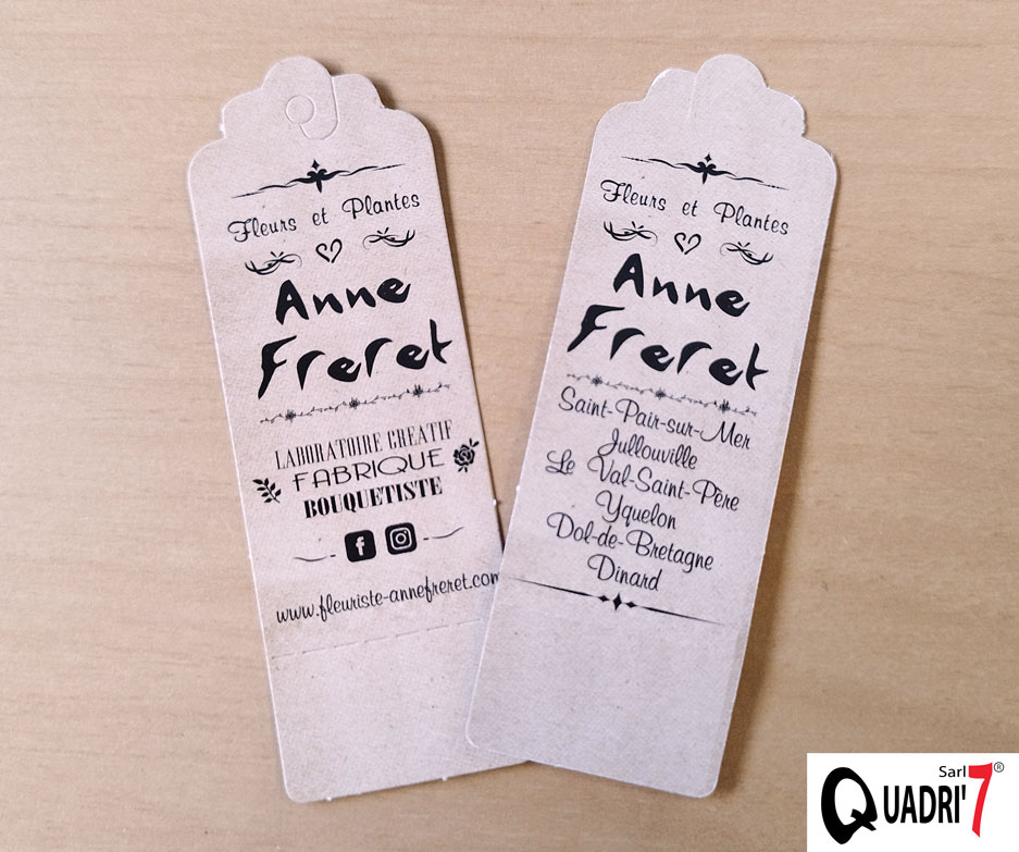 Etiquettes personnalisées pour les boutiques Anne Freret
